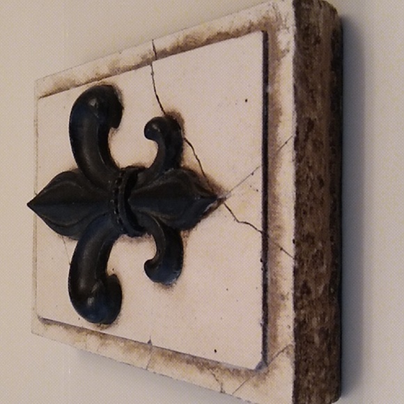 Sid Dickens T-26 "Fleur-De-Lis" Memory Block wall tile *Rare & Retired* - Picture 4 of 8